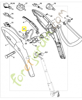 Commutateur m/a 6421-435-0300. Pièce de rechange Sithl / Vicking