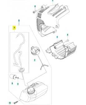 Tuyau 577509905. Pièce de rechange Husqvarna