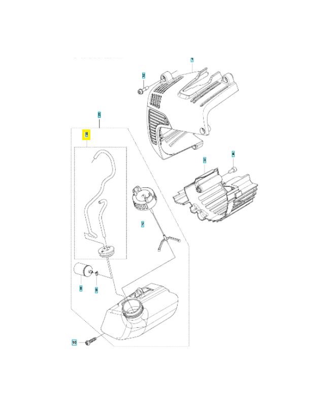 Tuyau 577509905. Pièce de rechange Husqvarna