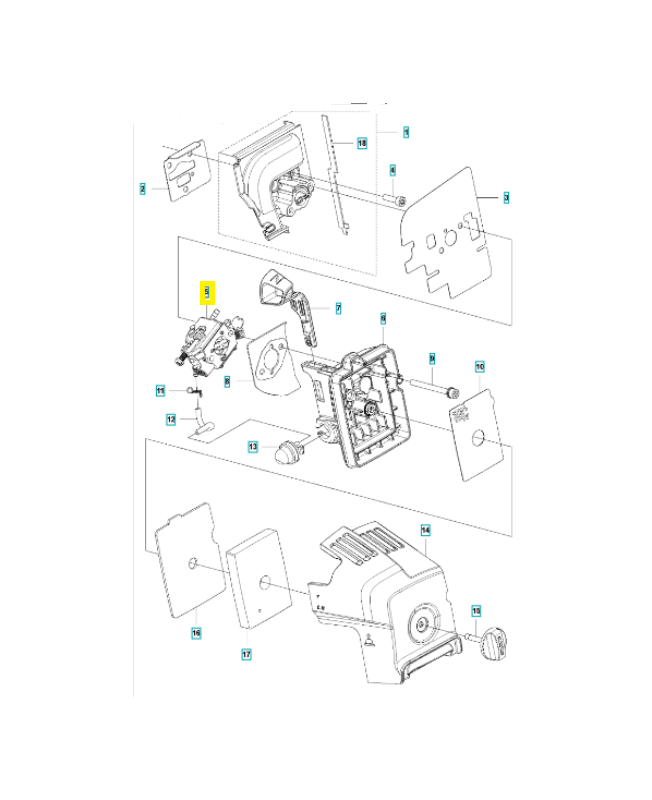 Carburateur 585603804. Pièce détachée Husqvarna