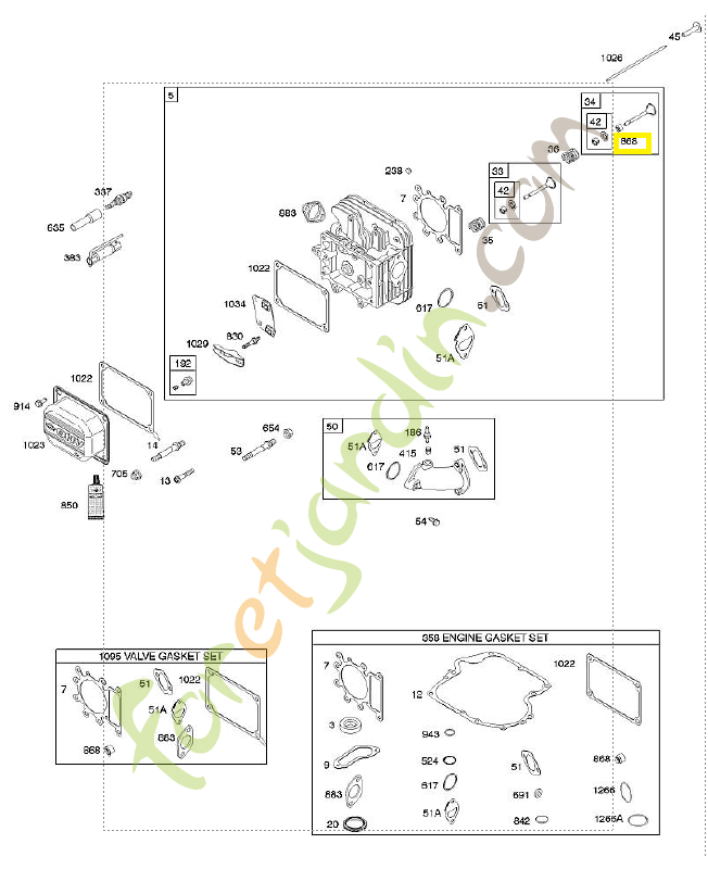 794086 Joint soupape