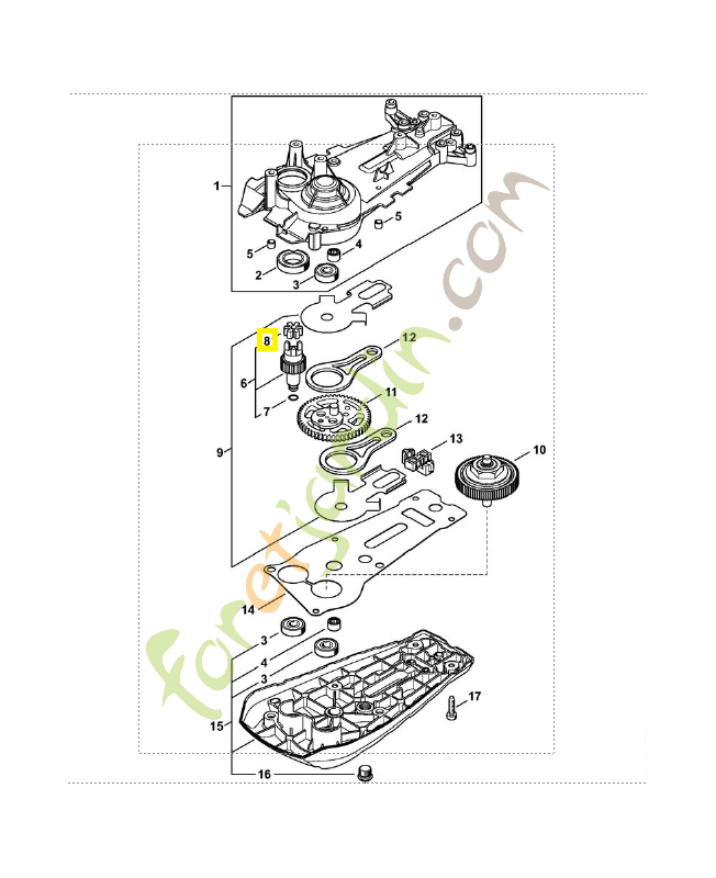 Butoir 4869-162-1100. Pièce détachée Stihl / Vicking