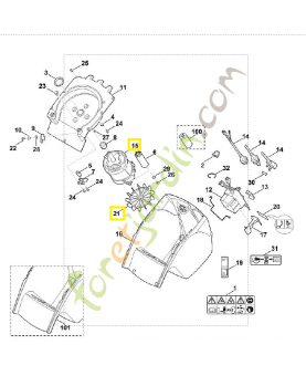 Moteur électrique stihl ref. 6011-600-0211 Remplace référence 60116000210
