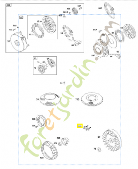 Extracteur - volant moteur Extracteur - volant moteur 0003-000-0004. Pièce détachée pour moteur thermique Briggs et Straton