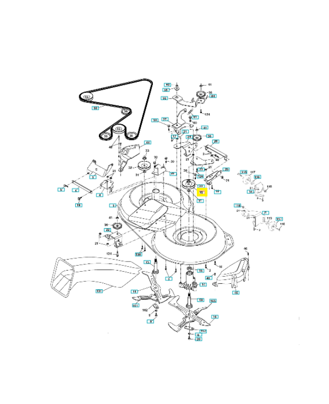 poulie 583071101. Pièce de rechange Husqvarna