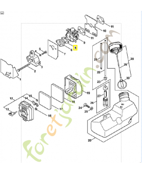 Joint  référence 4137-129-0900 stihl