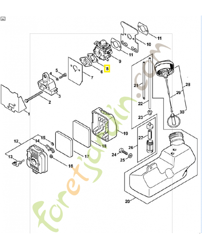 Joint  référence 4137-129-0900 stihl