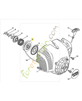 Poulie 4241-195-0403. Pièce de rechange Sithl / Vicking