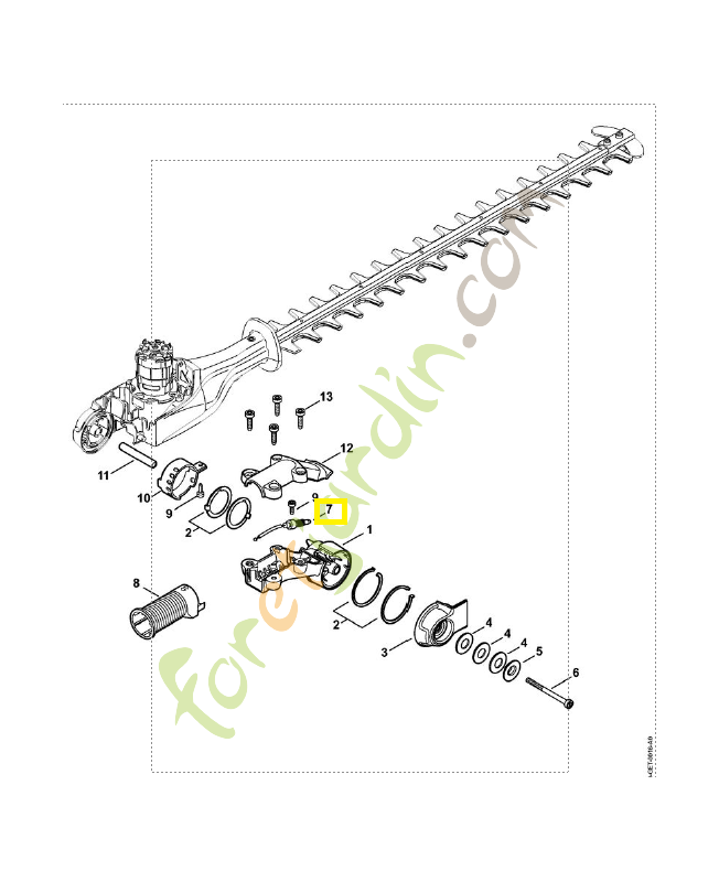 Cable bowden 4859-790-2400. Pièce de rechange Sithl / Vicking
