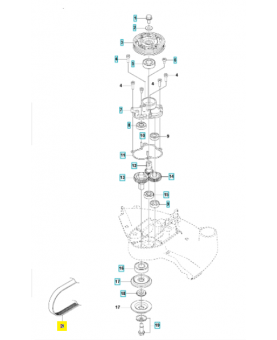 Courroie 544908406. Pièce détachée Husqvarna 