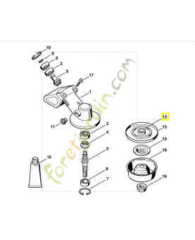 Rondelle de pression 4137-710-3800. Pièce détachée Stihl / Vicking