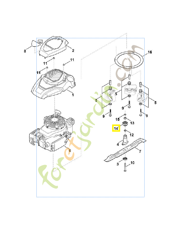 Poulie à gorge 6360-700-2501. Pièce de rechange Sithl / Vicking