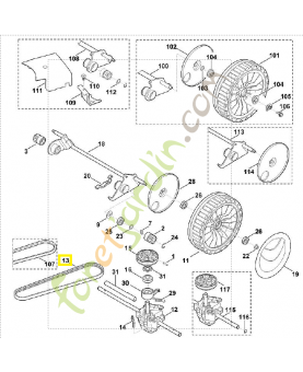 Courroie de transmission 6360-704-2111