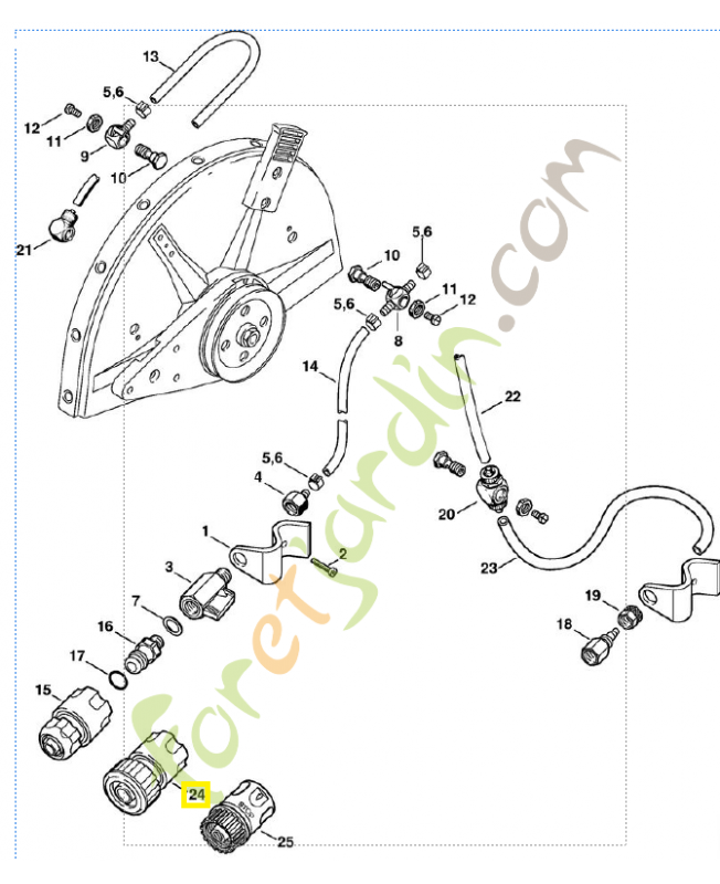 Manchon d'accouplement 4201-670-1705.Pièce de rechange Sithl / Vicking