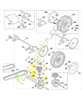 Transmission mb 650/655 6360-640-0112