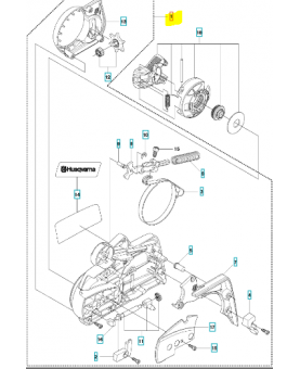 carter d'embrayage complet 544194905. Pièce de rechange Husqvarna