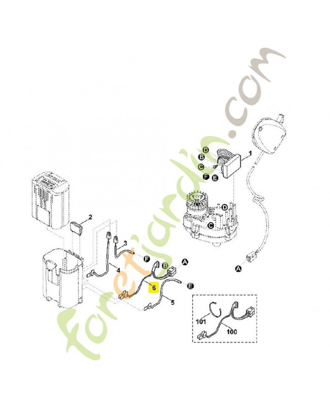 Faisceau de câbles 6320-440-3001. Pièce de rechange Sithl / Vicking