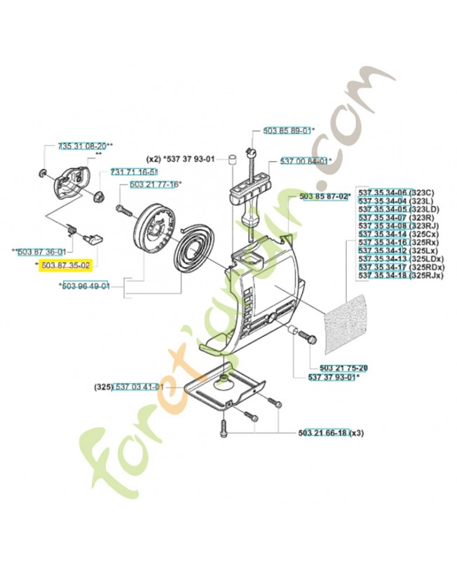 Cliquet 503873502 husqvarna