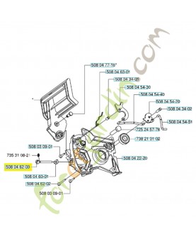 Vis 508046203. Pièce de rechange Husqvarna