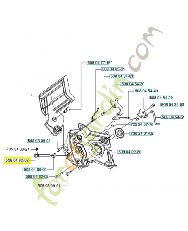 Vis 508046203. Pièce de rechange Husqvarna Vis 508046203. Pièce de rechange Husqvarna