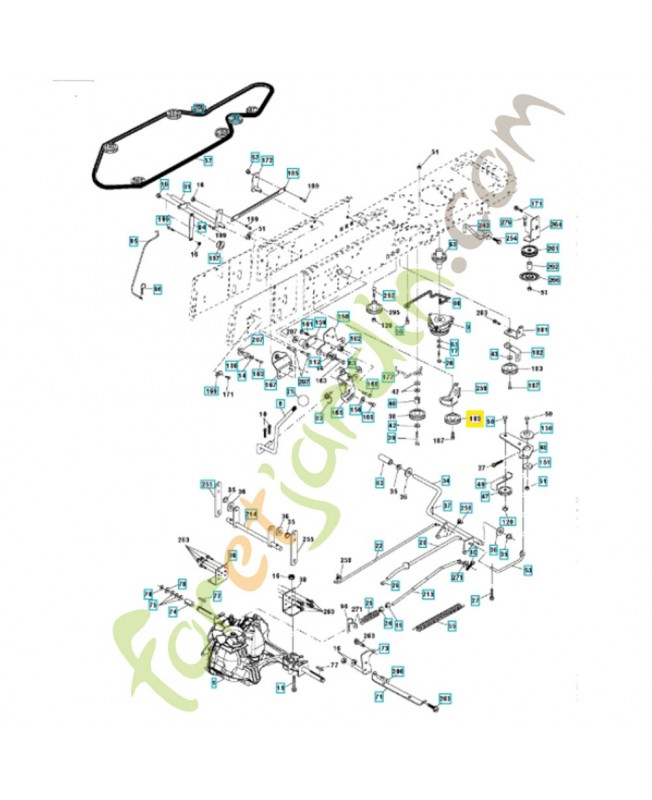 Poulie de traction 532199534. Pièce de rechange Husqvarna