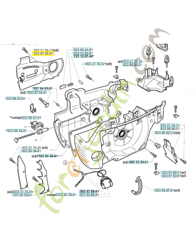 Plaque de guidage 503875601