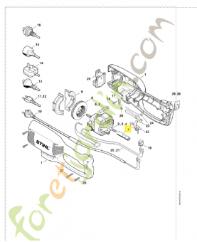 Adaptateur 4810-710-7600. Pièce de rechange Sithl / Vicking