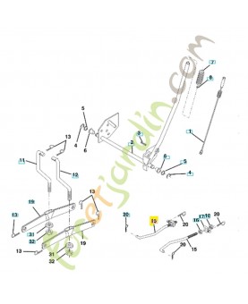 Tirant avant de carter 532173288. Pièce de rechange Husqvarna