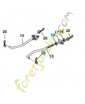 Écrou 596433401 Pièce de rechange Husqvarna