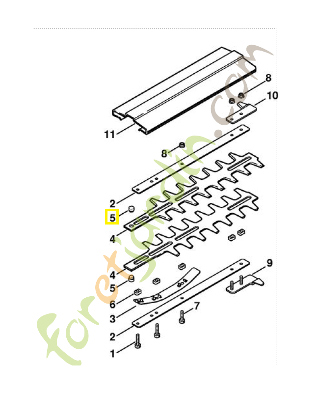 Boulon 4226-713-6600. Pièce de rechange Sithl 