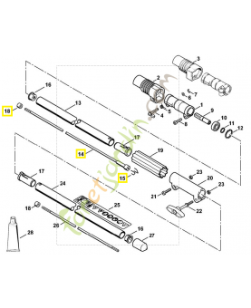 Arbre moteur 4140-710-3220. Pièce de rechange Sithl