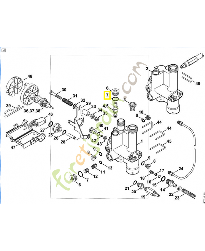 Joint torique 14,1 x 1,6 9645-945-7557. Pièce de rechange Sithl / Vicking