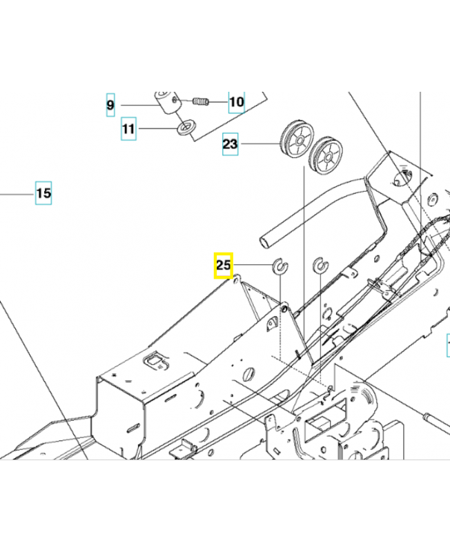Circlip 735311420. Pièce de rechange Husqvarna