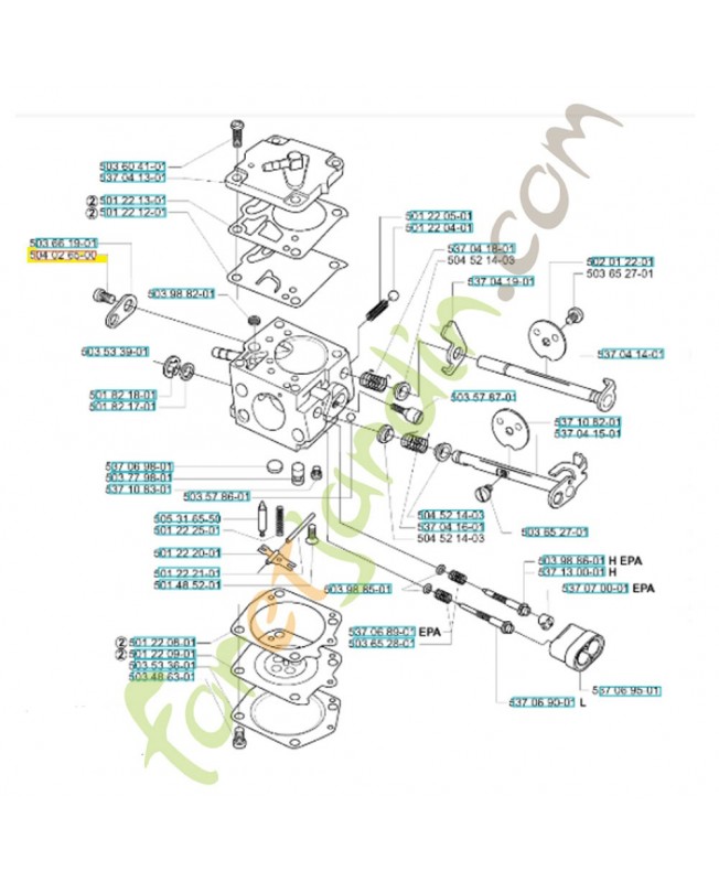 Vis 504026500. Pièce de rechange Husqvarna