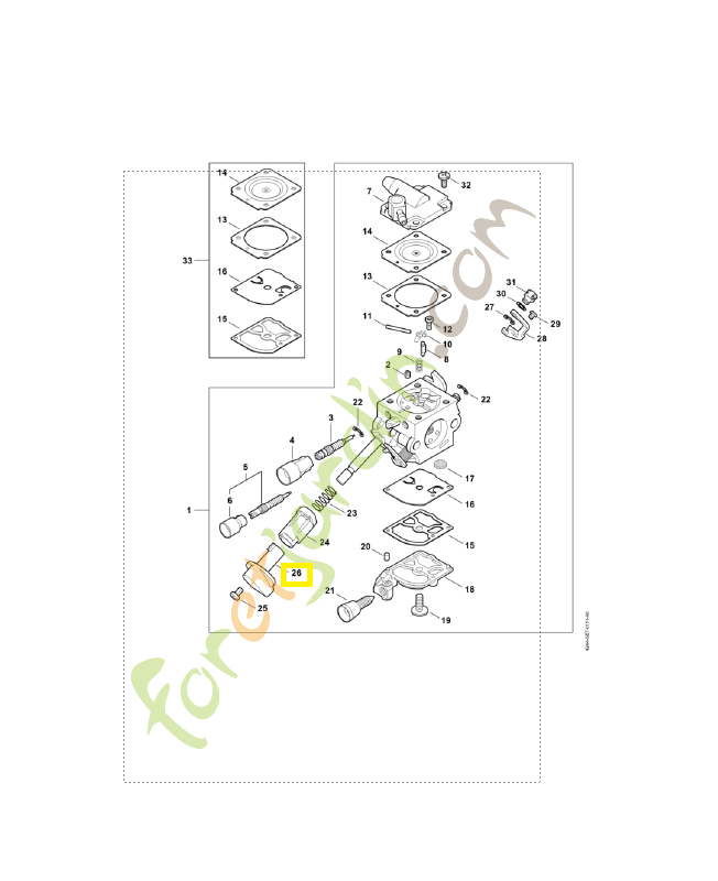 Bouton de starter 4244-182-9502. Pièce de rechange Sithl / Vicking