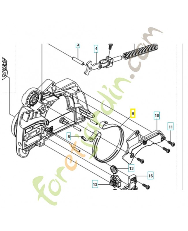 Collier de serrage 530057923. Pièce de rechange Husqvarna