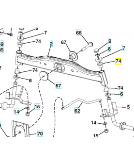 Douille plastique 532003366. Pièce de rechange Husqvarna