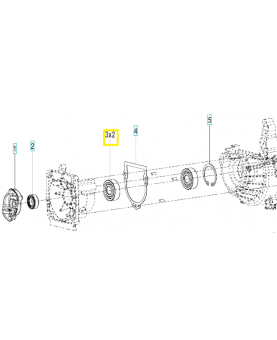 Roulement 574726601. Pièce de rechange Husqvarna