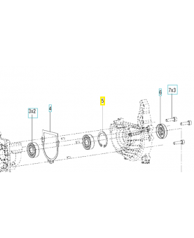 Circlip 735313110. Pièce de rechange Husqvarna