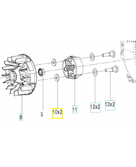 Rondelle 575313501. Pièce de rechange Husqvarna