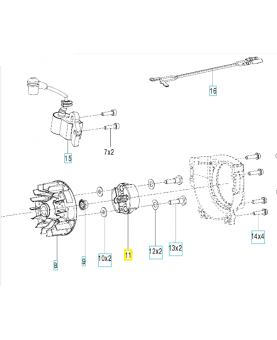 Embrayage 575313601. Pièce de rechange Husqvarna