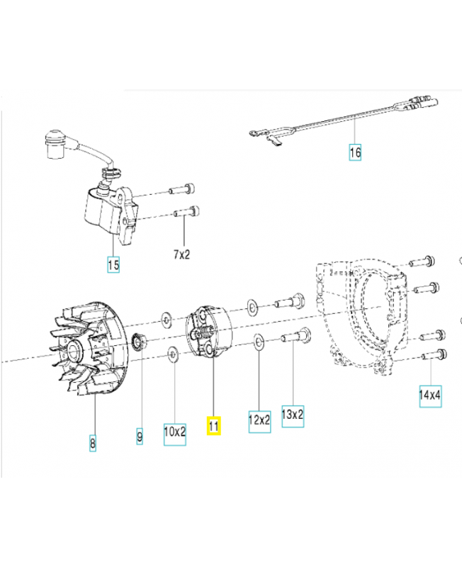 Embrayage 575313601. Pièce de rechange Husqvarna
