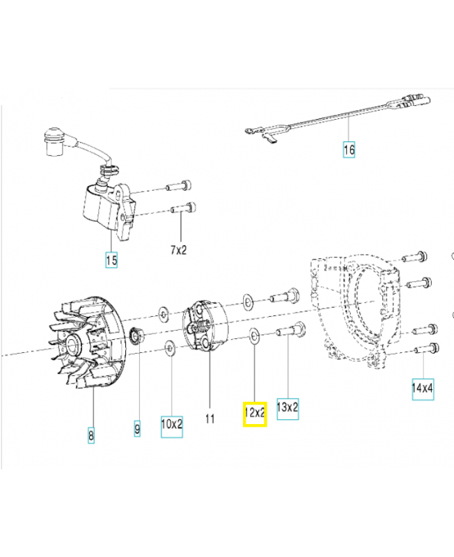 Rondelle 575313701. Pièce de rechange Husqvarna