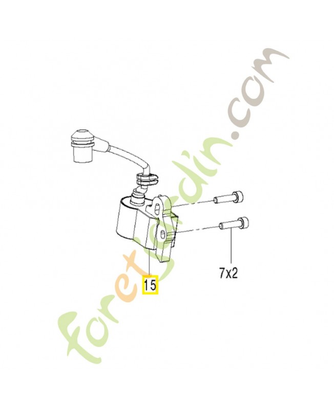 bloc électronique 585565501. Pièce de rechange Husqvarna