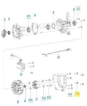 Boulon 589971501. Pièce détachée Husqvarna