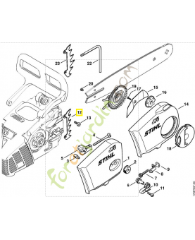 Griffe 1129-664-0500 stihl.Pièce de rechange stihl