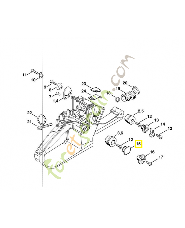Bouchon Stihl réf 1125-791-7306