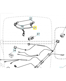 Harnais 532183759. Pièce de rechange Husqvarna
