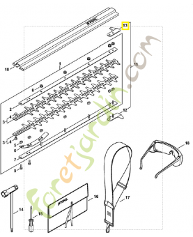 Pièce de protection 4230-792-9000. Pièce de rechange Sithl / Vicking
