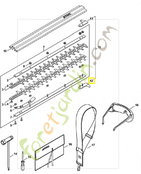 Pièce de protection 4230-790-9800. Pièce de rechange Sithl / Vicking
